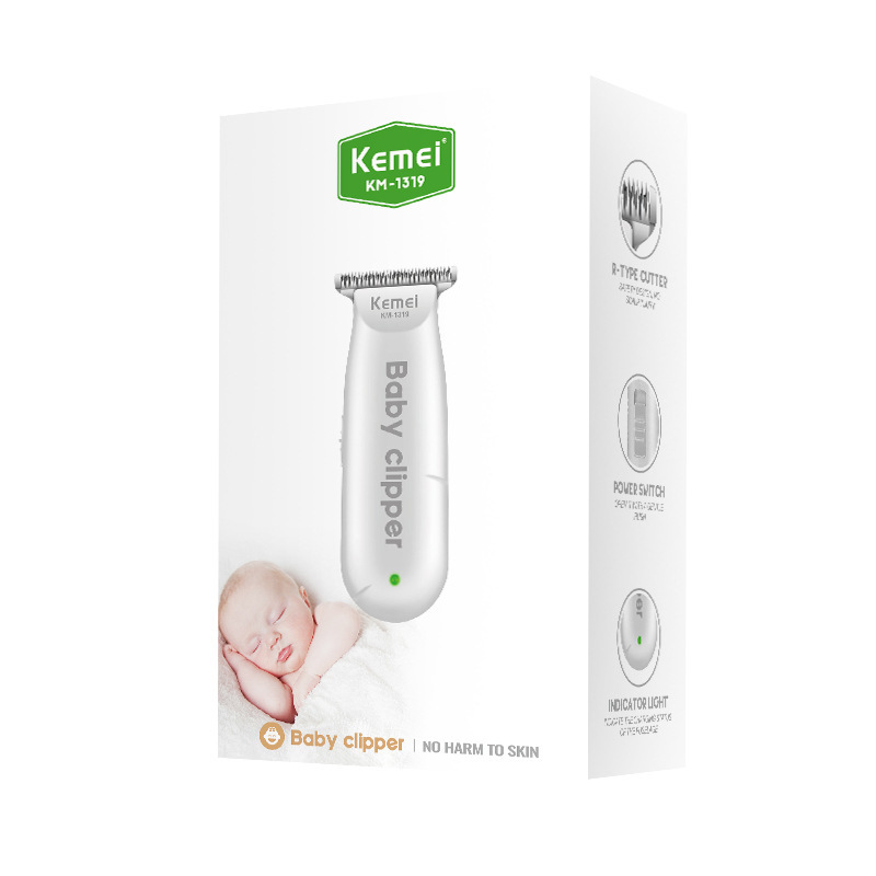 Cocomi Baby Hair Trimmer KM-1319, Baby and Child-Specific Compact Palm-Sized Professional Noise Reduction