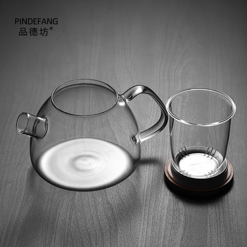 Glass teapot water pot brewing teapot tea cooking filter tea set flower tea pot household glass pot wholesale