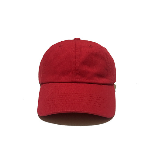 Basic model light board soft top cotton baseball cap curved brim solid color duckbill hat unisex Korean style men and women versatile shopping sun hat