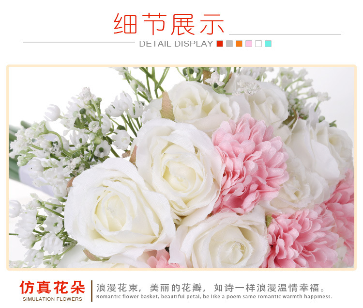 European and American wedding bouquets, creative starry sky simulation bouquets, bride's wedding bouquets, wholesale wedding supplies detail image 4