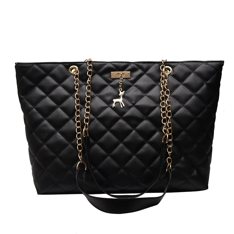 One-shoulder Bag, Quilted Shoulder Tote, Capacious with Chain Strap, 2023 Style