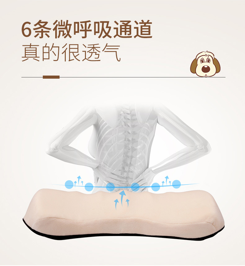 Car house factory direct car waist support slow rebound space memory cotton back cushion creative cartoon headrest