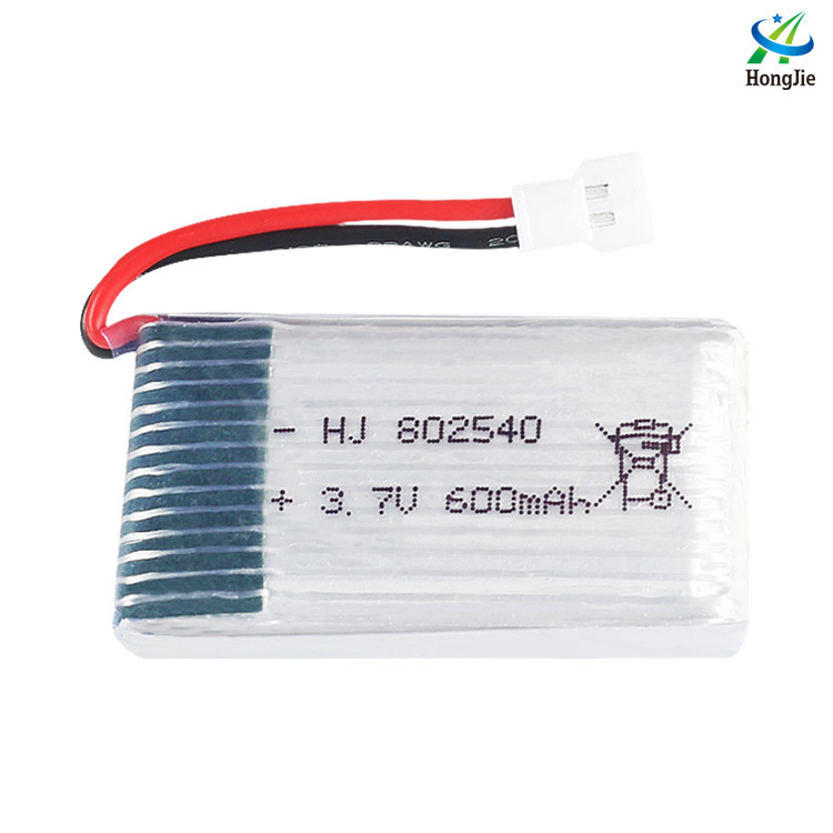 UAV Battery 3.7V 600mAh lithium battery X5CX5SW Model aircraft batteries 802540 goods in stock