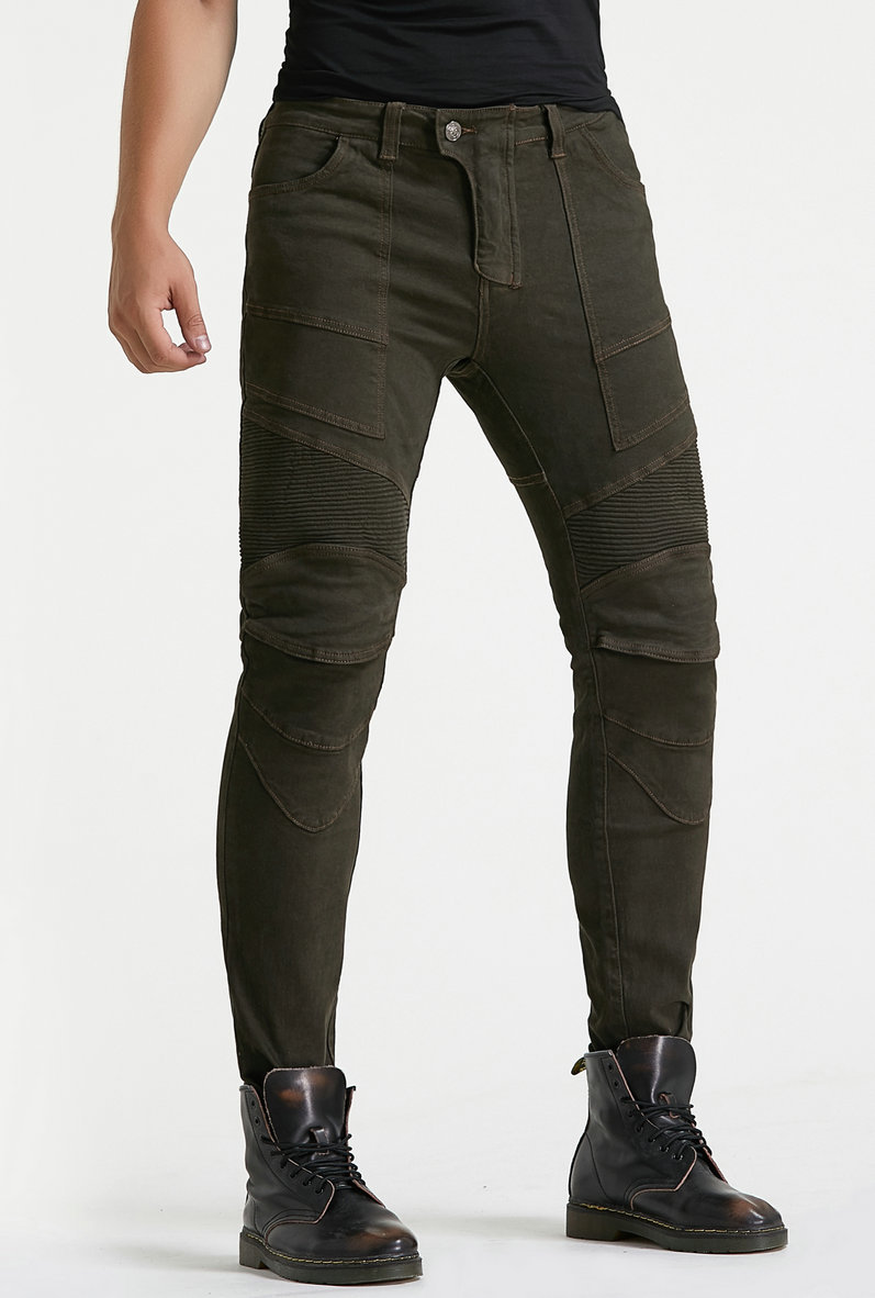 Directo de fábrica nuevos pantalones de montar a caballo de la motocicleta pantalones vaqueros de carreras resistentes a la caída de alta elástica suelta Cuatro Estaciones de los hombres y las mujeres