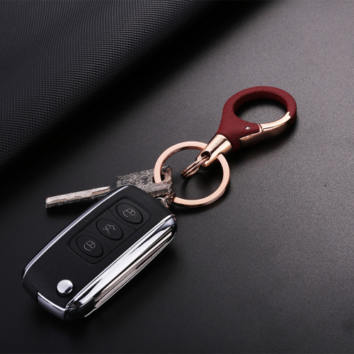 jobon Chinese couple car keychain simple frosted metal alloy key chain pendant creative gift for women