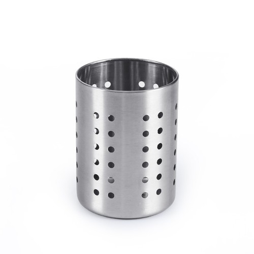 Thickened stainless steel chopstick tube commercial milk tea shop bar straw straw bucket drain chopstick tube storage box chopstick cage