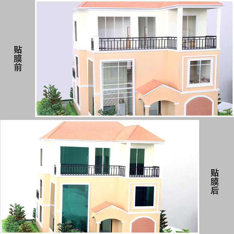 Wholesale glass thermal insulation film Green and silver sunscreen
