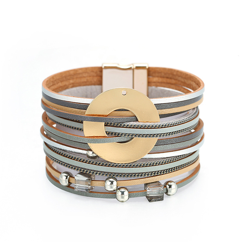 Bohemian Style Multilayer Wide Side Bracelet display picture 5