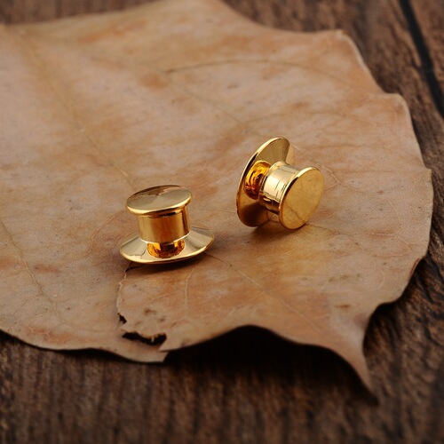 Fashion Hot Selling Creative Pin Clips Brooch DIY Accessories Real Gold Color Fast Electroplated Pin Clips Wholesale Full