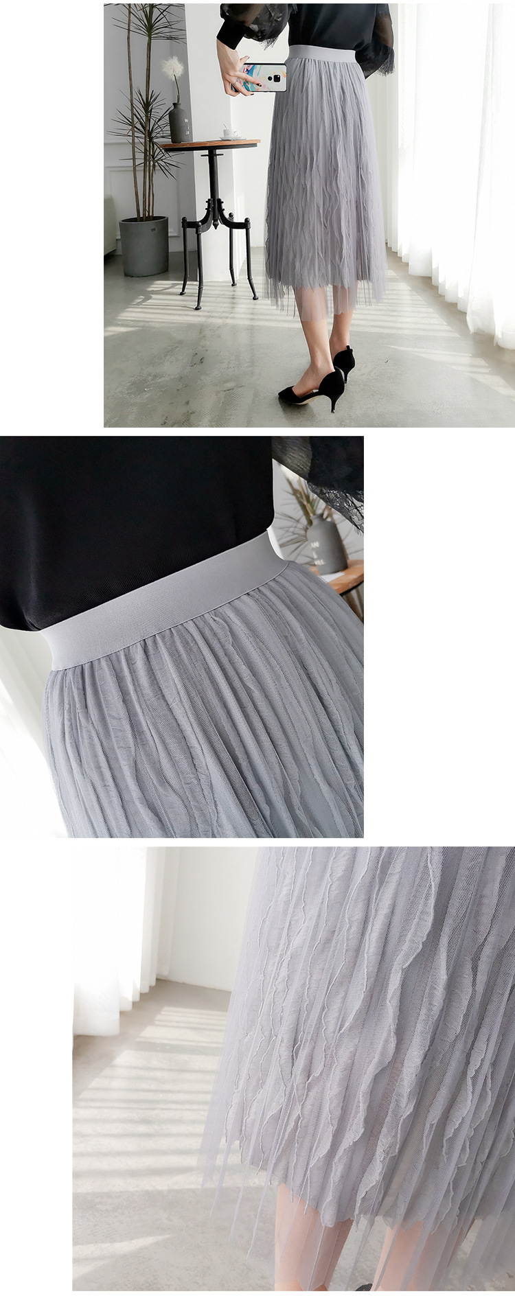 Jupe femme ENZUYA en Organza - Ref 3330520 Image 29