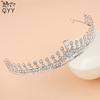 Retro headband, hair accessory for bride, hairgrip, micro incrustation