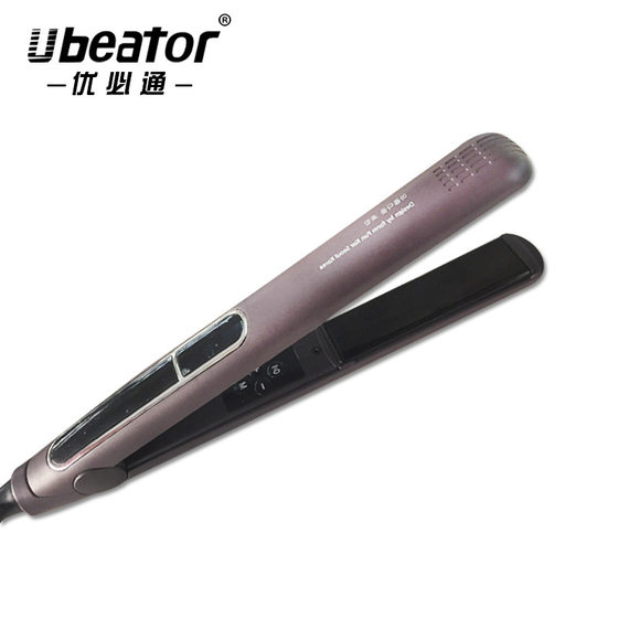 A generation of Korean purple hair straightener dry wet dual-purpose curling iron ceramic splint curling straight two 3D floating perm plate