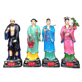 八仙神像厂家  八仙神像  何仙姑 八仙图片 河南佛道家