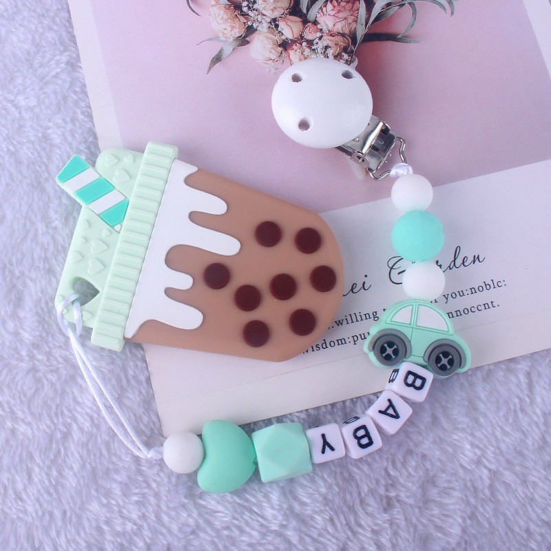 AliExpress chupete cadena bebé chupete de silicona clip de Amazon de comercio exterior suministros para bebés cadena anti-caída Nuevo