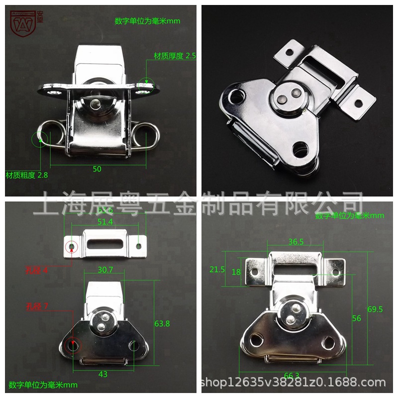 AW mariposa bolsas accesorios de bolsas bloqueo caja de madera hebilla hebilla caja media con hebilla de caja británica hierro cromado