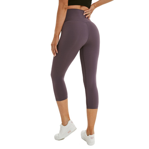 Double sided exercise Yoga Capris women hip lifting running fitness pants quick drying elastic Yoga Pants
