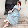 2019 Spring and summer New products Fat sister Add fertilizer XL Women's wear Wave Dress Cake skirt On behalf of k720