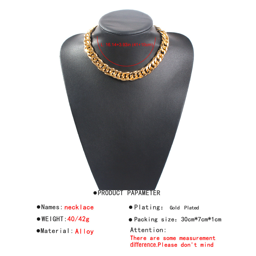 Thick Chain Exaggerated Fashion Trendy Necklace display picture 19