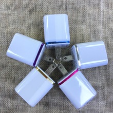 工厂直销2.1A双USB金边电镀手机充电器 彩边双口USB充电 跨境批发