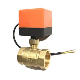 Электрический шаровой клапан DN15-50 AC220V Двухсторонний трехсторонний электрический шаровой клапан Микро-линии с двумя строками