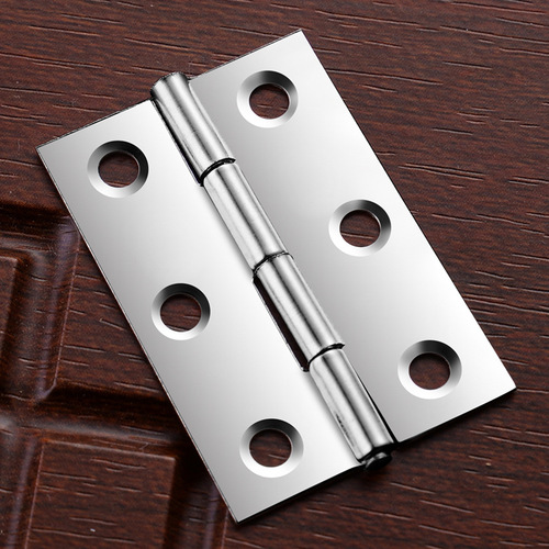 Small cabinet door stainless steel flat opening micro mini small hinge 1 inch 2 inch hinge door and window folding hinge box loose leaf