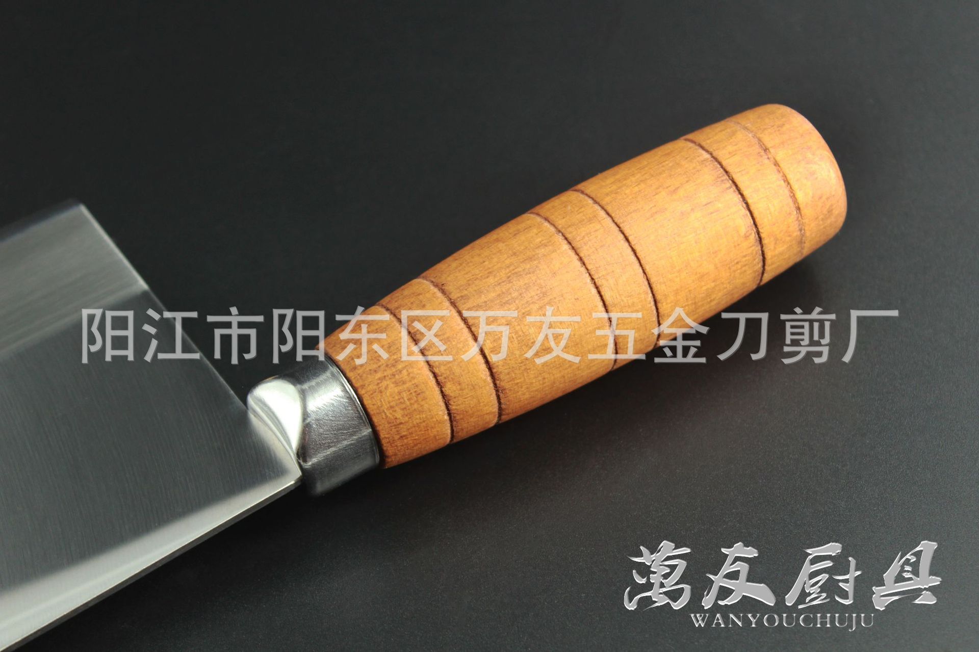 圆柄桑刀2号厨师刀 大白狼屠龙切菜刀 盒装饭店切片刀阳江刀具-阿里巴巴