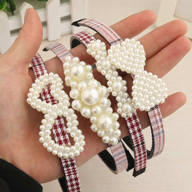 Yiwu Head ornament Mixed batch 2 yuan Stall goods Explosive money Pearl Hair hoop Head hoop Head buckle Hair Ornaments