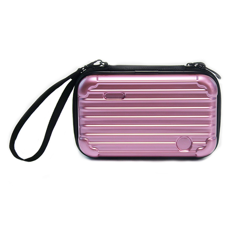 定制款ABS出差旅游便携式紫色化妆包洗漱袋化妆品收纳盒