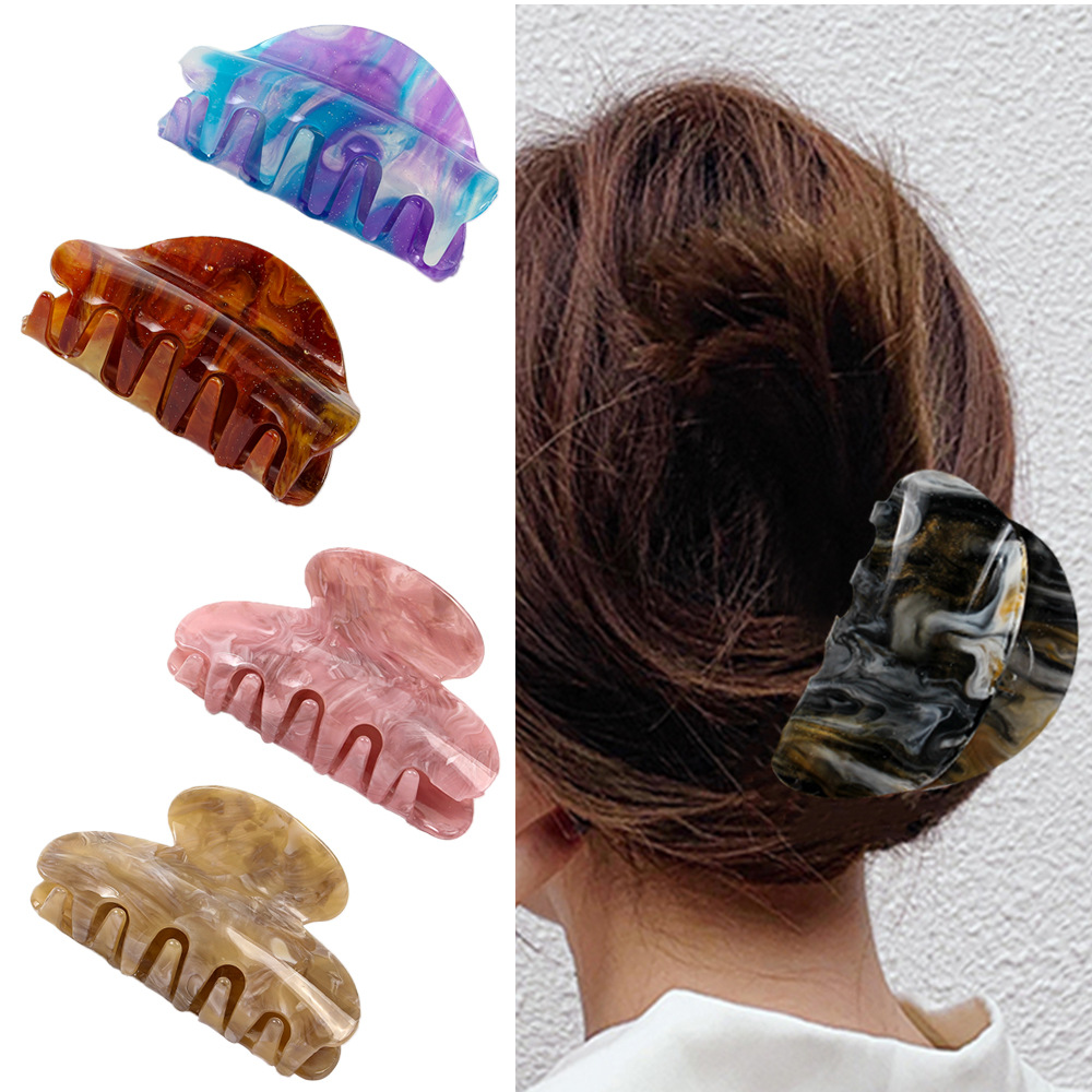 Simple Style Color Block Arylic Hair Claws 1 Piece display picture 1