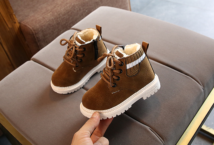 Kid's Streetwear Solid Color Round Toe Martin Boots display picture 1