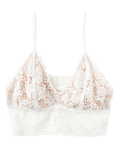 French bralette underwear lace women summer no wire bra French underwear thin small breast bra women