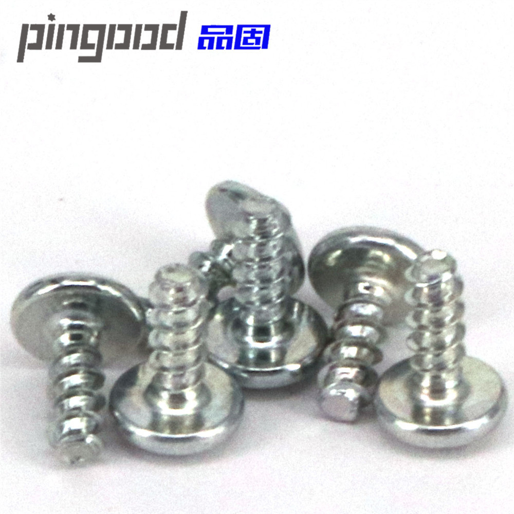 厂家生产201不锈钢圆头平尾自攻螺丝 PB十字粗牙自攻电子小螺丝