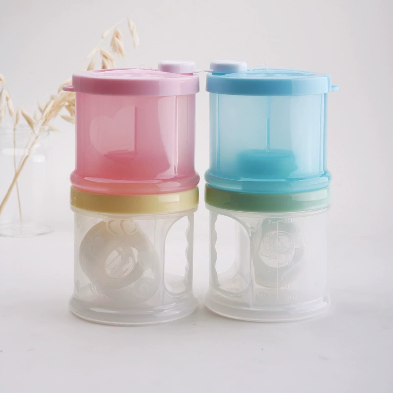 Children's convenient universal feeding bottle, milk storage container, milk powder