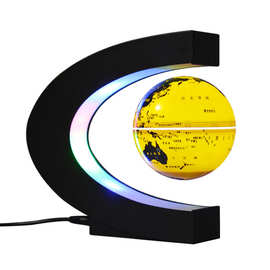 磁悬浮地球仪C3球发光外框彩光厂家销售家居摆件欧式工艺品