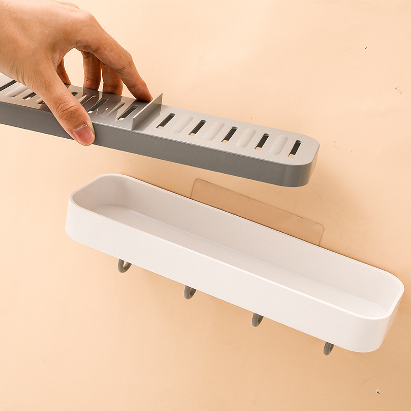 Caja de jabón inconsútil hogar caja de color baño cocina rack almacenamiento ponche-libre magia pegatina ponche-caja de jabón libre