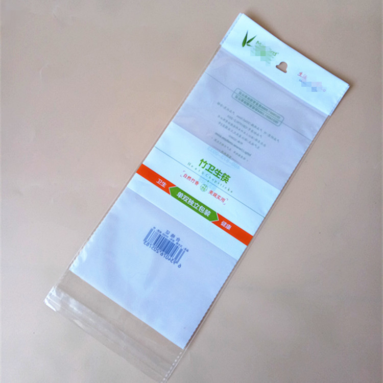 厂家销售筷子包装复合袋 OPP卡头袋 自粘封口筷子包装袋