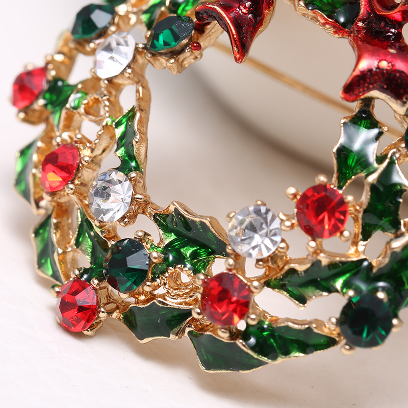30g Weight Brooches Classification Daily Occasion Alloy Material Christmas Festival Human Pattern Women'S Gender Water Drop Design Fashion Style Fashion Pin Human Alloy Water Drop Women'S Brooches 10