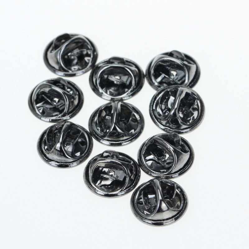 10 Pieces Metal Round Butterfly Pin Back display picture 3