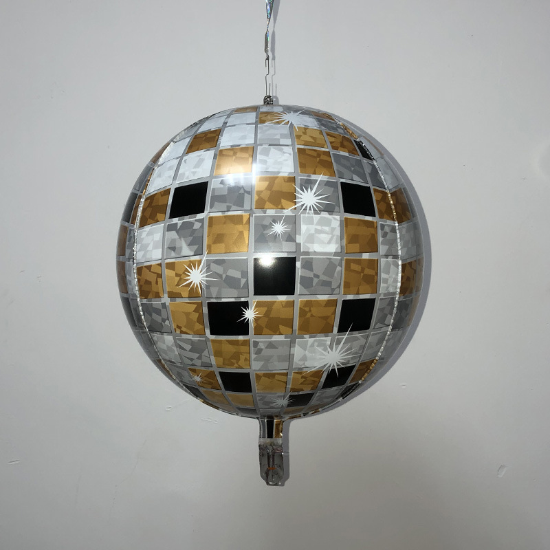 Transfronterizo exclusivo de 22 pulgadas película de aluminio láser 4D globo decoración del banquete de boda Año Nuevo Día de San Valentín bar KTV diseño