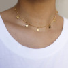 Fashionable metal long necklace, pendant, simple and elegant design