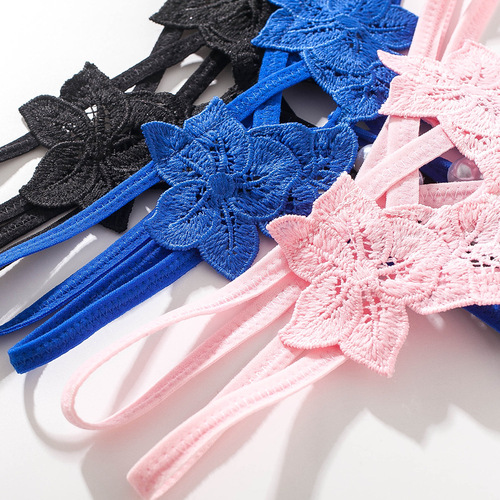 Erotic Lingerie Open Crotch Pearl Massage Sexy T-Shape Panties Women's Sexy Open Crotch