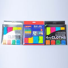 Manufacturer Direct Sale 4 Pack Ultra-Fine Fiber Black Box Colorful Cleaning Cloth Kitchen Cleaning Supplies Dish Towel Non- shedding