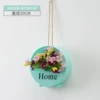Green flower basket+rose red jumping orchid chrysanthemum