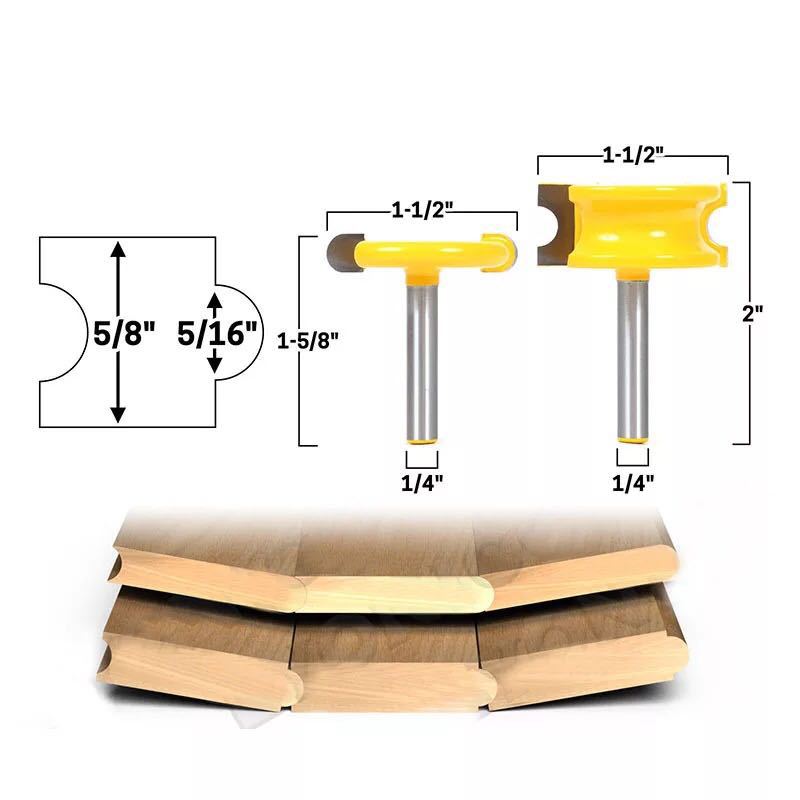 2 piezas de arco T-tipo Tenon cuchillo de piso cuchillo de empalme cuchillo carpintería fresadora máquina de corte máquina de grabado fresadora cortador