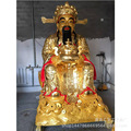 纯铜尼泊尔黄铜像摆件 寺庙大型彩绘铜佛像 神像