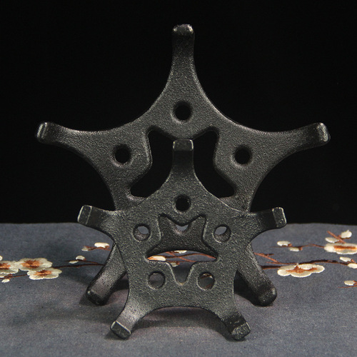 Cast iron kettle, pad iron kettle, glass kettle, copper kettle, insulated kettle holder, tea ceremony spare parts, kettle bearing, large five-pointed star rack, wholesale