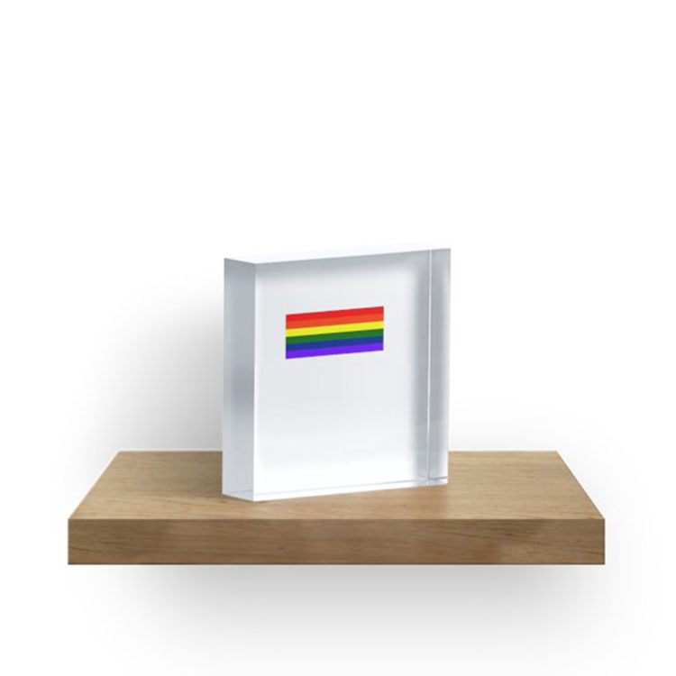 50毫米有机玻璃亚克力块UV印刷亚克力块框