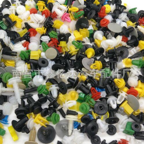 500 unids varilla de empuje mezclado coche puerta decoración liner clip sujetador parachoques remache fijo hebilla herramienta entrega