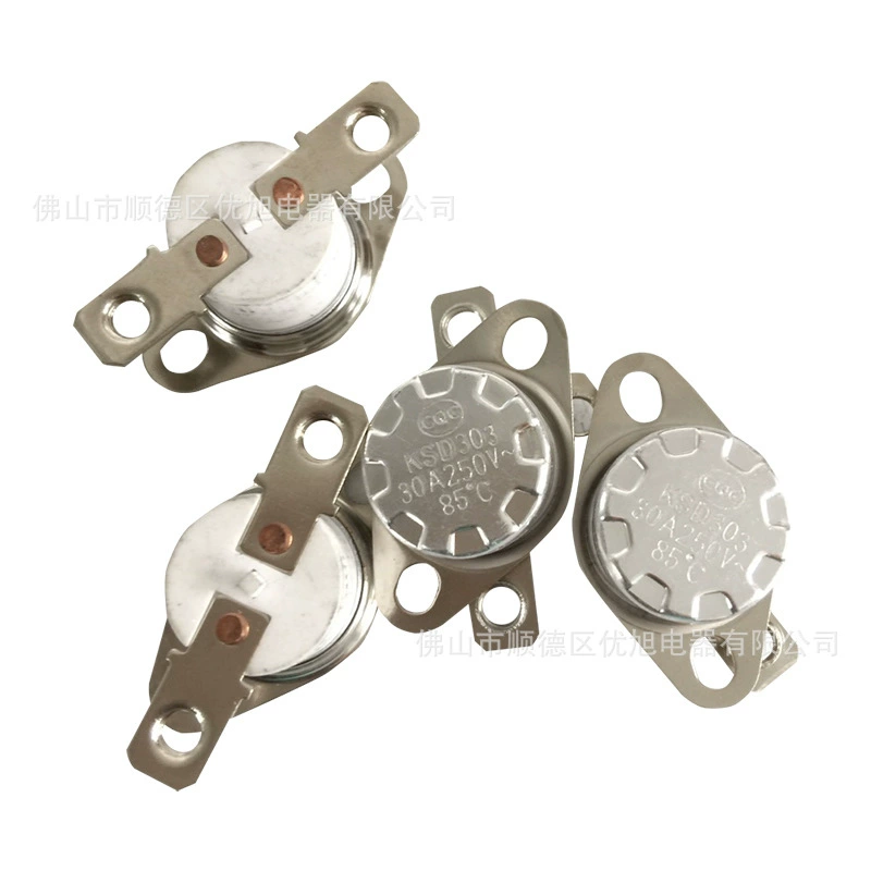 Сценическое освещение 180 градусов высокотемпературный сильноток 30-градусный термостат Электрический нагреватель 95 градусов переключатель контроля температуры с винтовыми зубьями