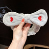 Non-slip headband for face washing, hair accessory with bow, internet celebrity, simple and elegant design, South Korea